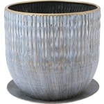 MC円形アールメタルecoポット皿付|鉄はエコ|GGLWG#3.5