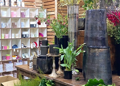 アルミニウム製花器シックなブラック商品集合