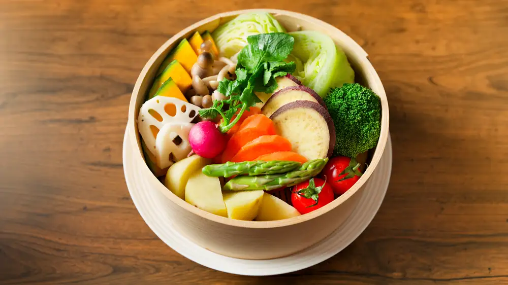 野菜のせいろ蒸しの画像