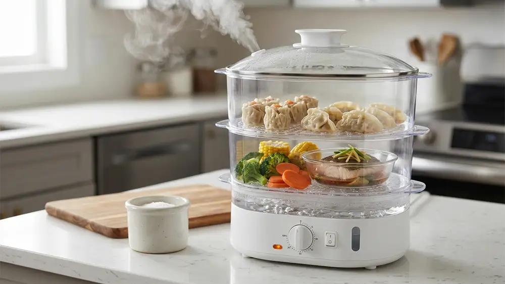 電気式蒸し器の画像