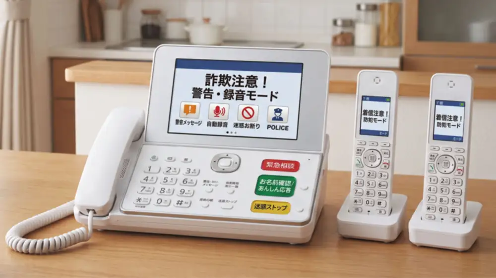 防犯機能付き電話のイメージ画像