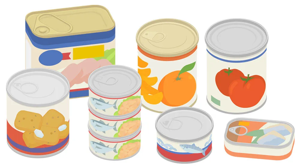 缶詰のイラスト