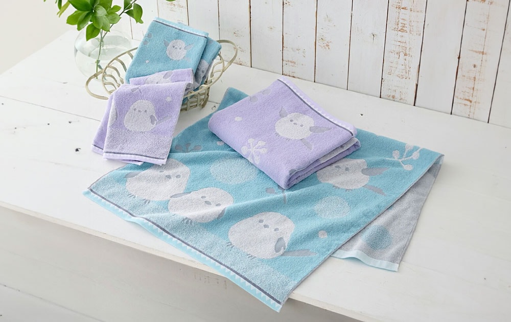 今治産タオル フェイスタオル シマエナガ