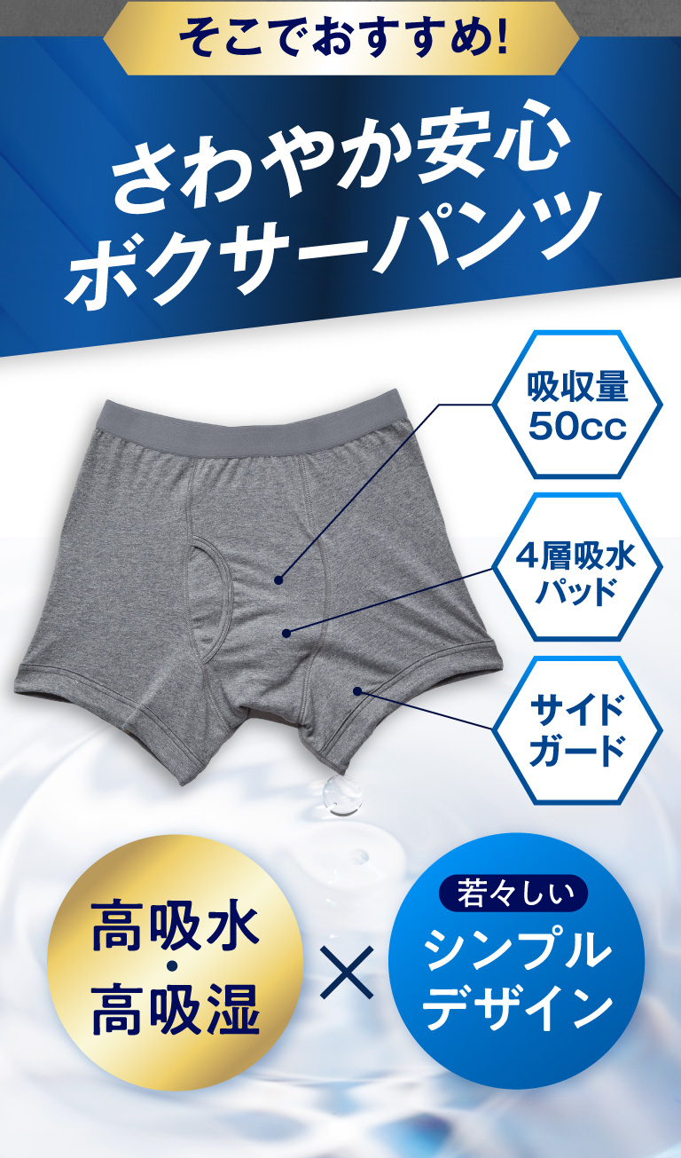 NEW さわやか安心ボクサーパンツ お試し2色組 同サイズ レギュラー用