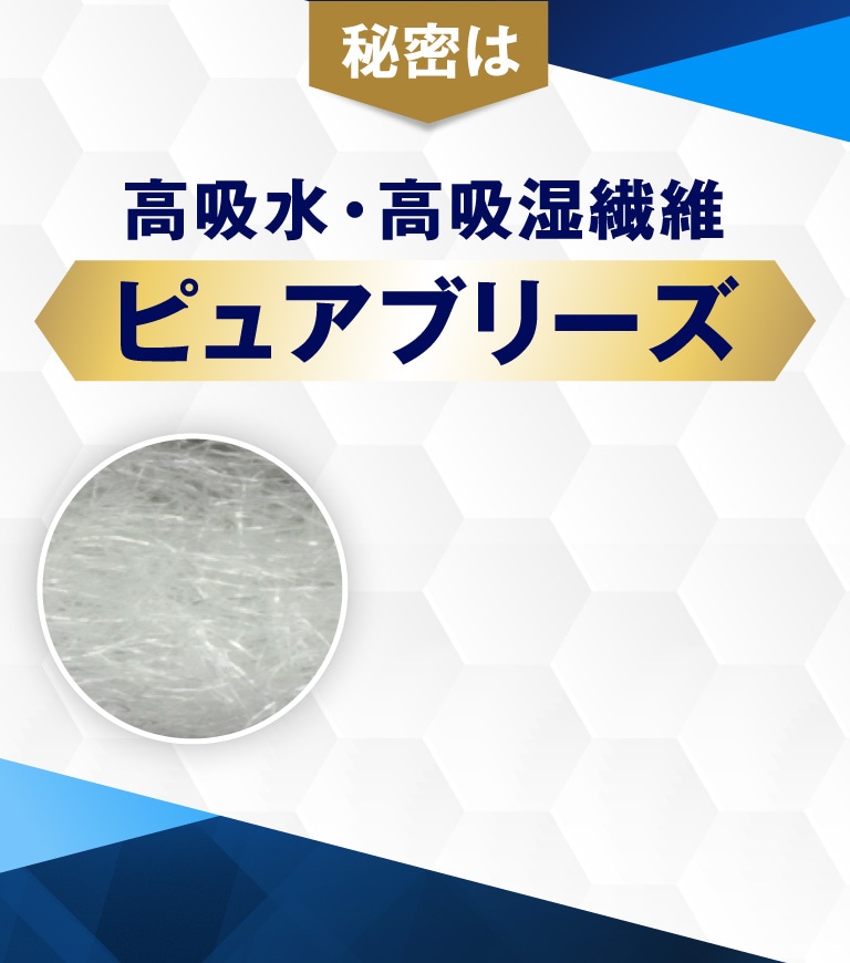 高吸水・高吸湿繊維 ピュアブリーズ