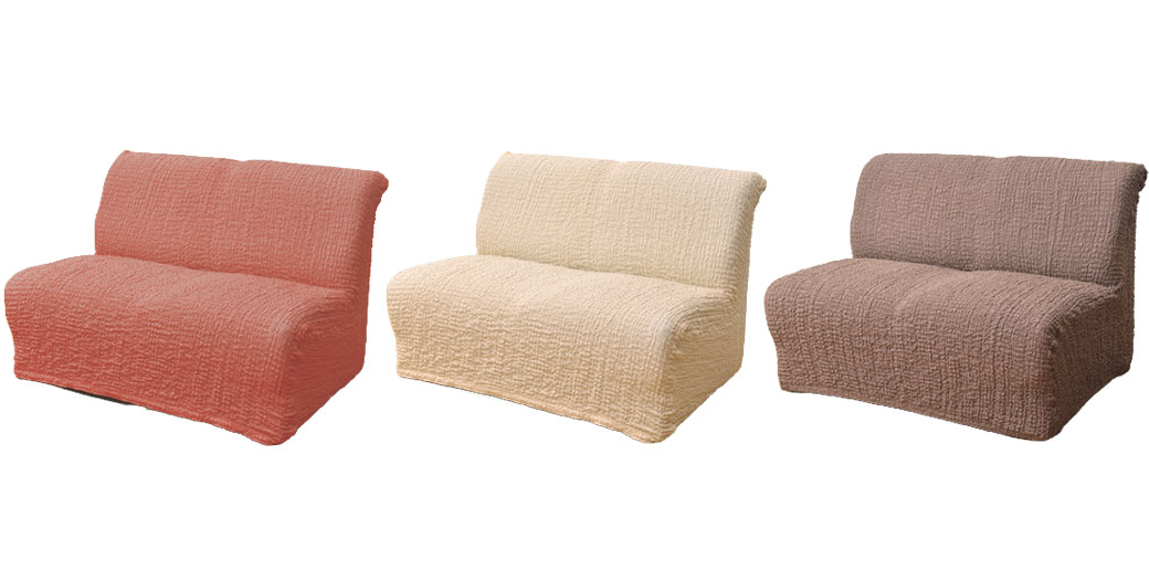 日本製 タテ・ヨコ伸縮式 ソファカバー クレア 肘付き 3人掛け用