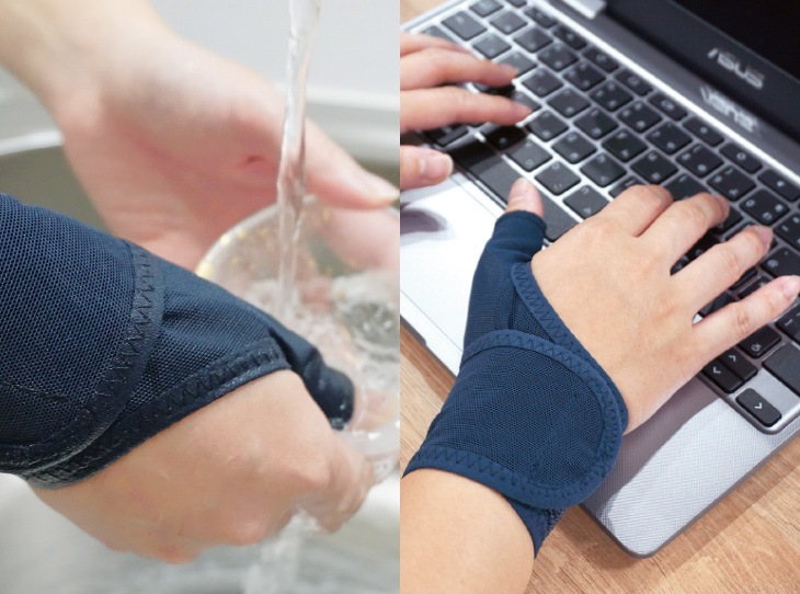 メッシュの手首サポーター