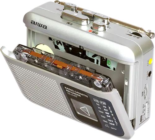 aiwa アイワ コンパクトラジオカセットレコーダー