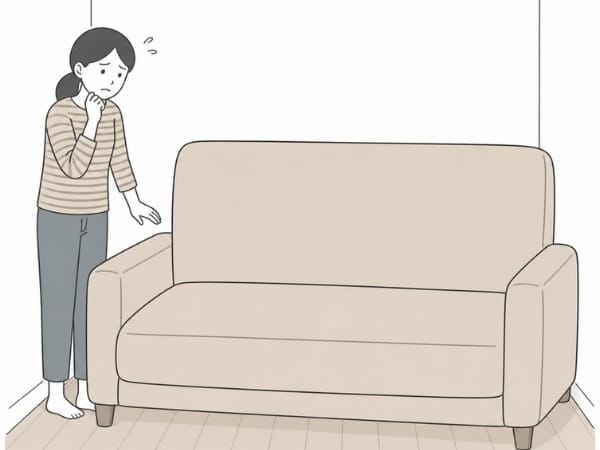 圧迫感のあるリビング