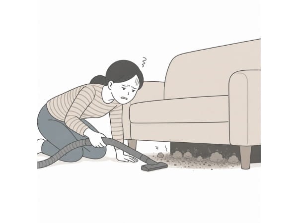 ソファ下の掃除問題