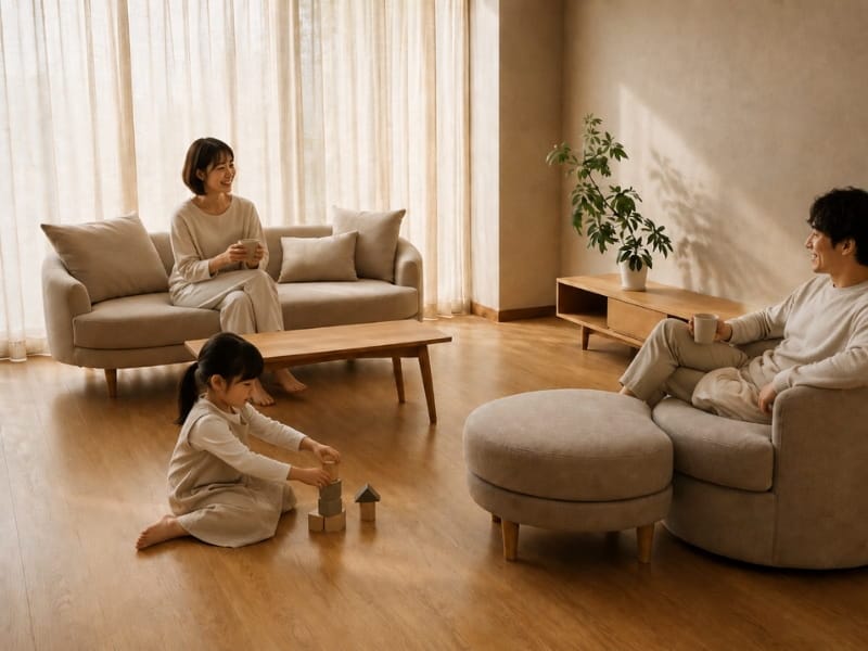 家族でくつろぐ時間