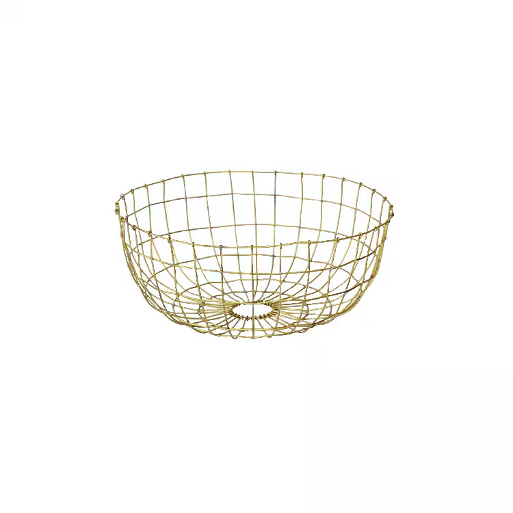 ワイヤーバスケット Brass Thin Basket