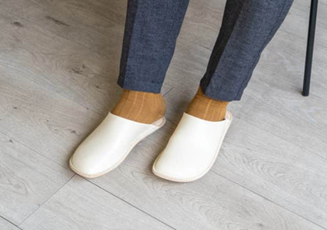 ロクサン レザー スリッパ