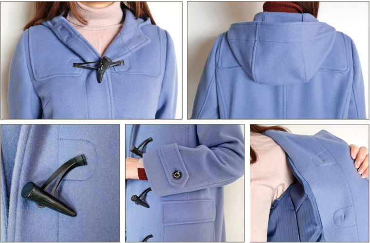 ウールダッフルコート/BLUE FRONCE 7664|BLUE FRONCE|フォルテシモ ウールダッフルコート/BLUE FRONCE 7664|BLUE FRONCE|フォルテシモ