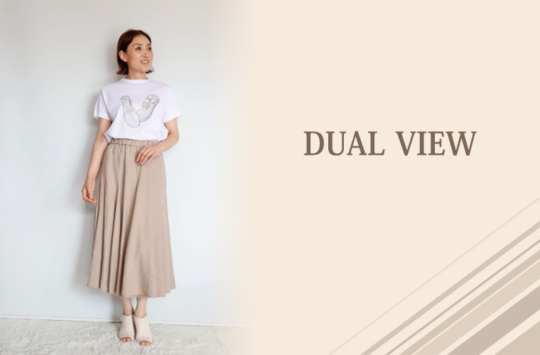 ビジューサンダルTシャツ/DUAL VIEW 8978｜DUAL VIEW｜フォルテシモ