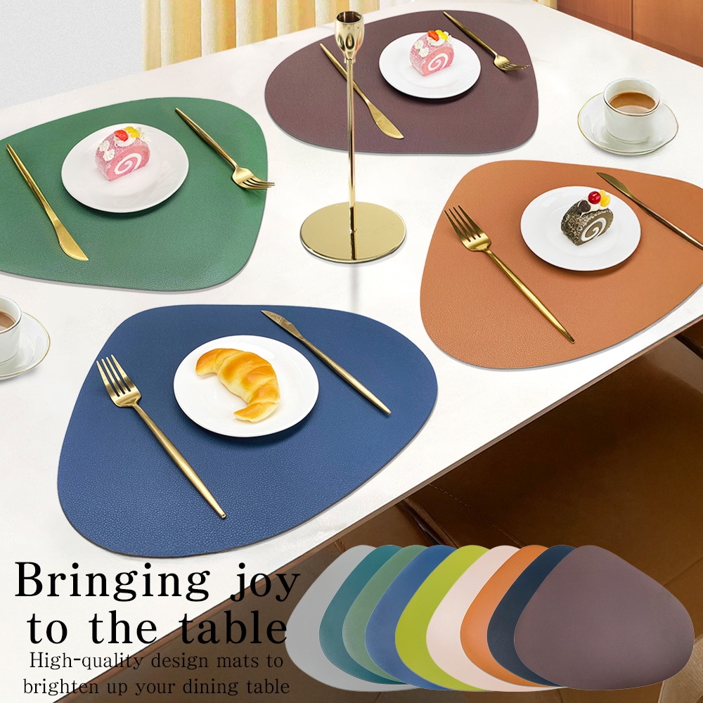 コピーランチョンマット レザー 革 おしゃれ 両面 2way 洗える 撥水