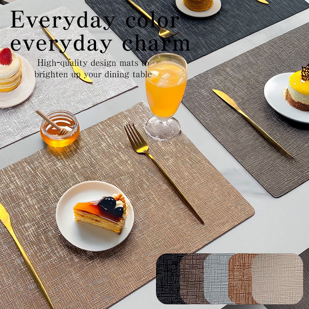 ランチョンマット レザー 革 おしゃれ 両面 2way 洗える 撥水 耐熱