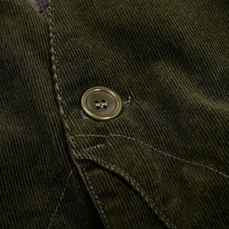 WORKERS Cruiser Vest Corduroy Olive/ワーカーズ クルーザーベスト 