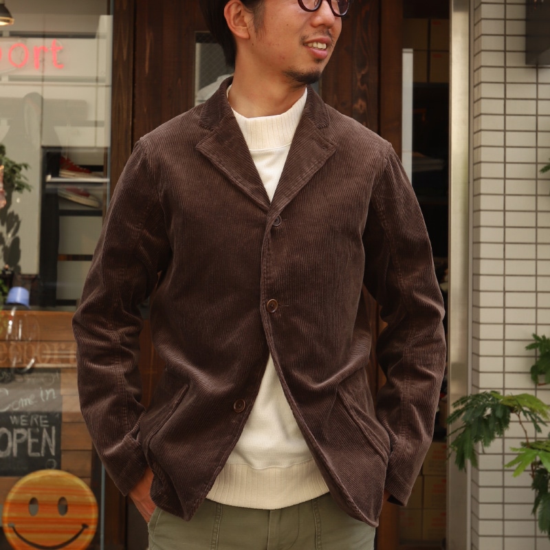 WORKERS Lounge Jacket Dark Brown Corduroy/ワーカーズ ラウンジ 