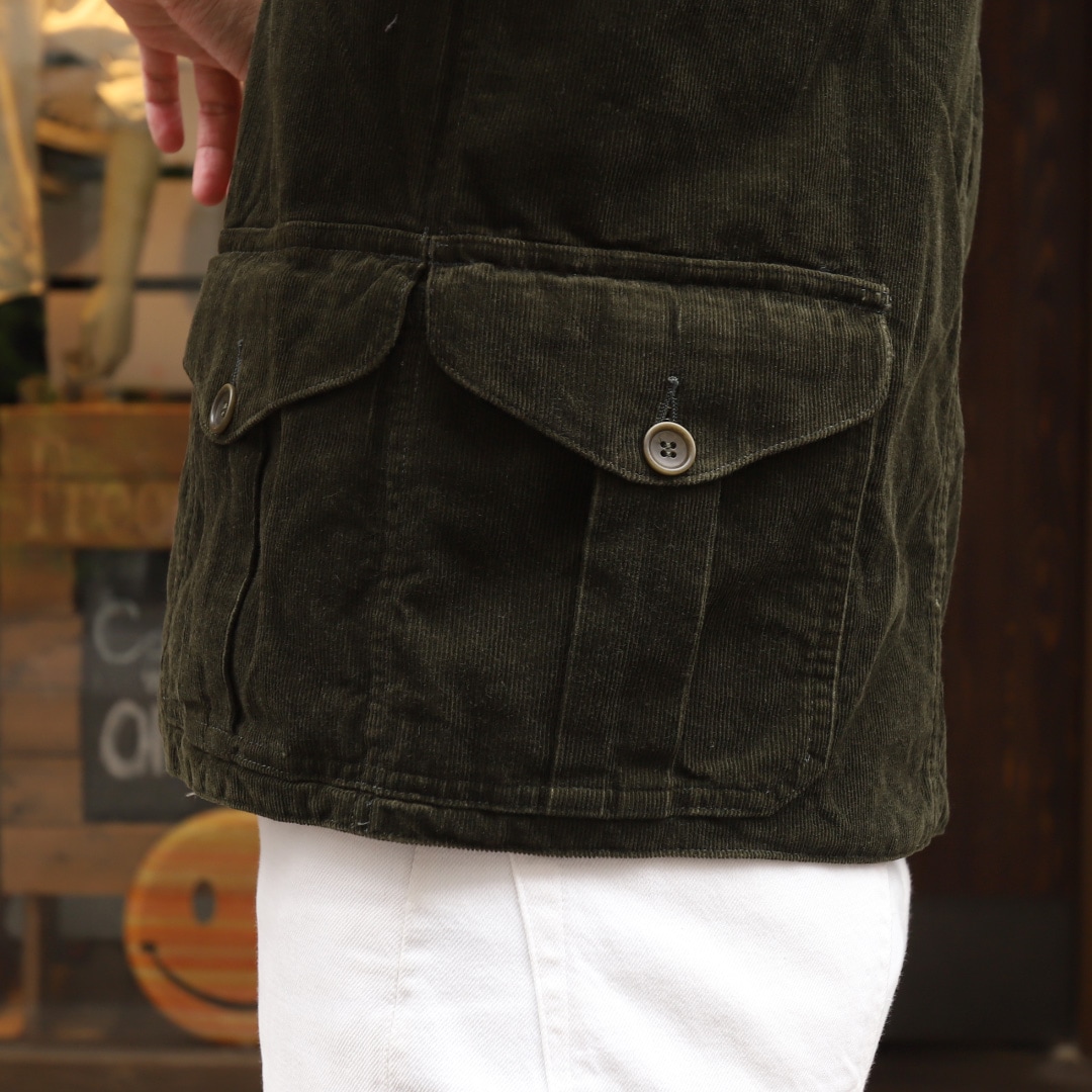 WORKERS Cruiser Vest Corduroy Olive/ワーカーズ クルーザーベスト 