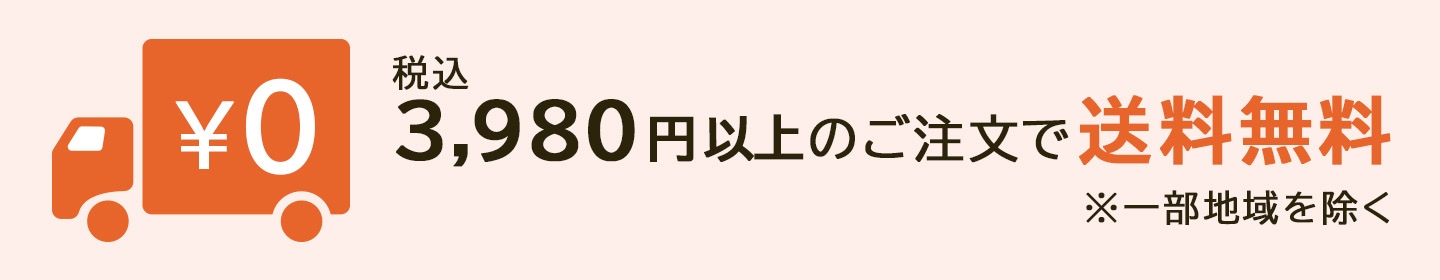 税込3,980円以上は送料無料