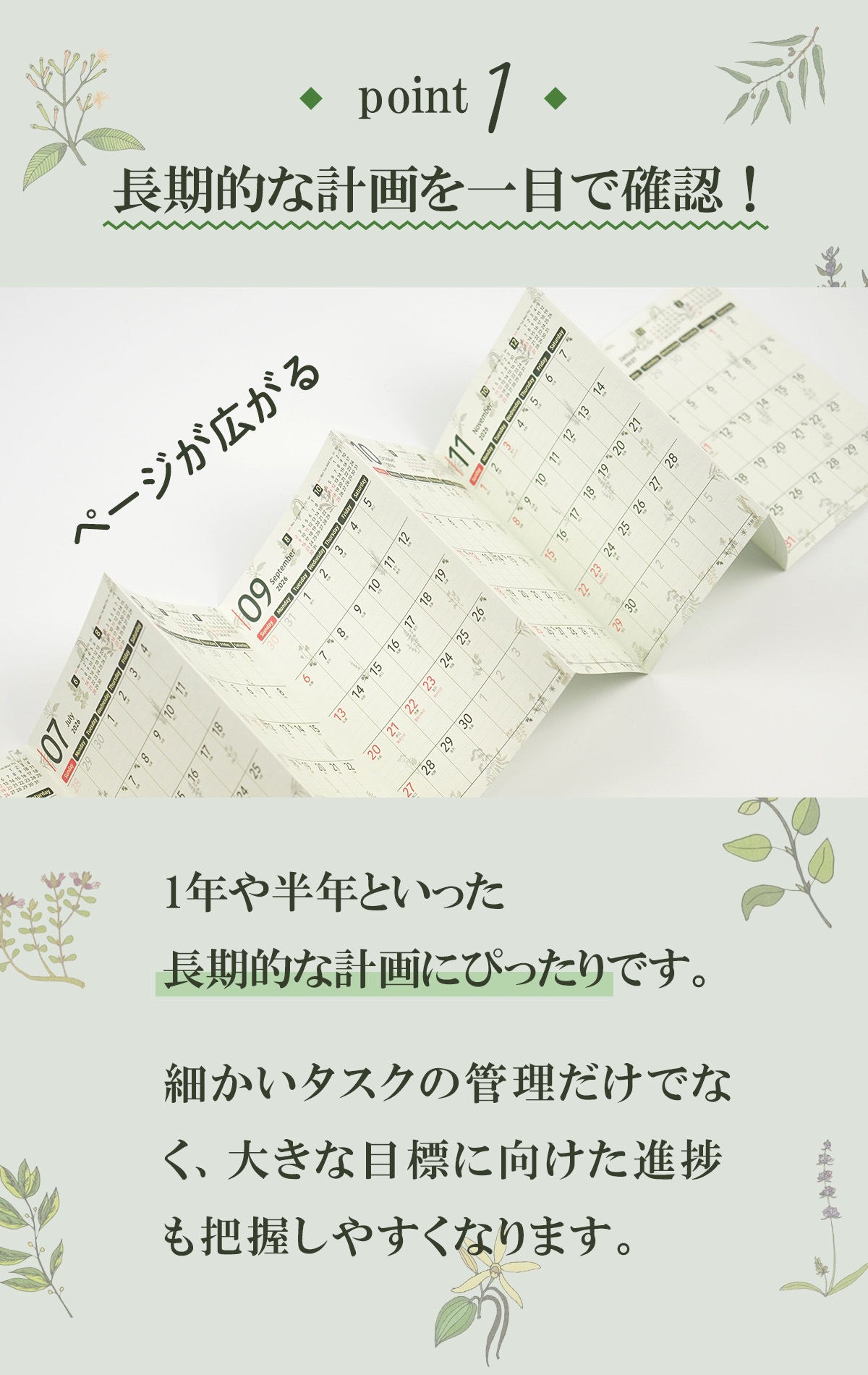 �ݥ����1 Ĺ��Ū�ʷײ����ܤǳ�ǧ��1ǯ��Ⱦǯ�Ȥ��ä�
Ĺ��Ū�ʷײ�ˤԤä���Ǥ����٤����������δ��������Ǥʤ��礭����ɸ�˸�������Ľ���İ����䤹���ʤ�ޤ���