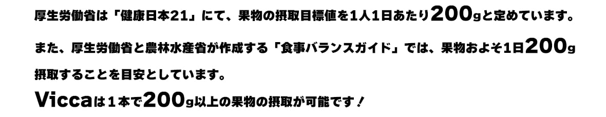 ����ϫƯ�ʤϡַ�����21�פˤơ���ʪ���ݼ���ɸ�ͤ�1��1��������200g�����Ƥ��ޤ����ޤ�������ϫƯ�ʤ����ӿ建�ʤ���������ֿ����Х�󥹥����ɡפǤϡ���ʪ���褽1��200g�ݼ褹�뤳�Ȥ��ܰ¤Ȥ��Ƥ��ޤ���