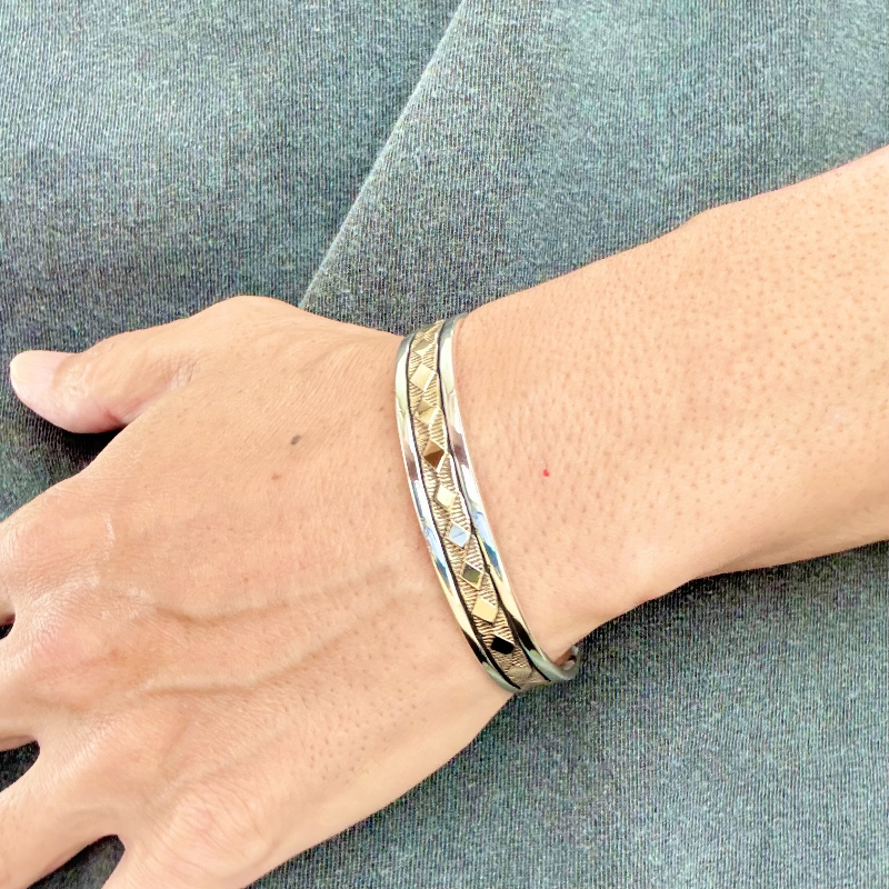 Bruce Morgan ブルースモーガン バングル 14K ダイヤスタンプ