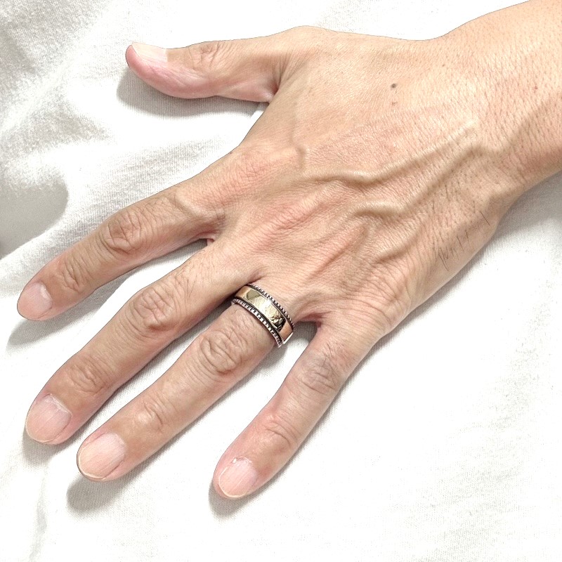 Bruce Morgan ブルースモーガン チゼルワークリング 14K 別注 ヘビー