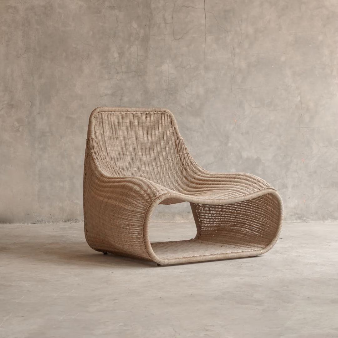 Sander Lounge Chair ラタン アルミ