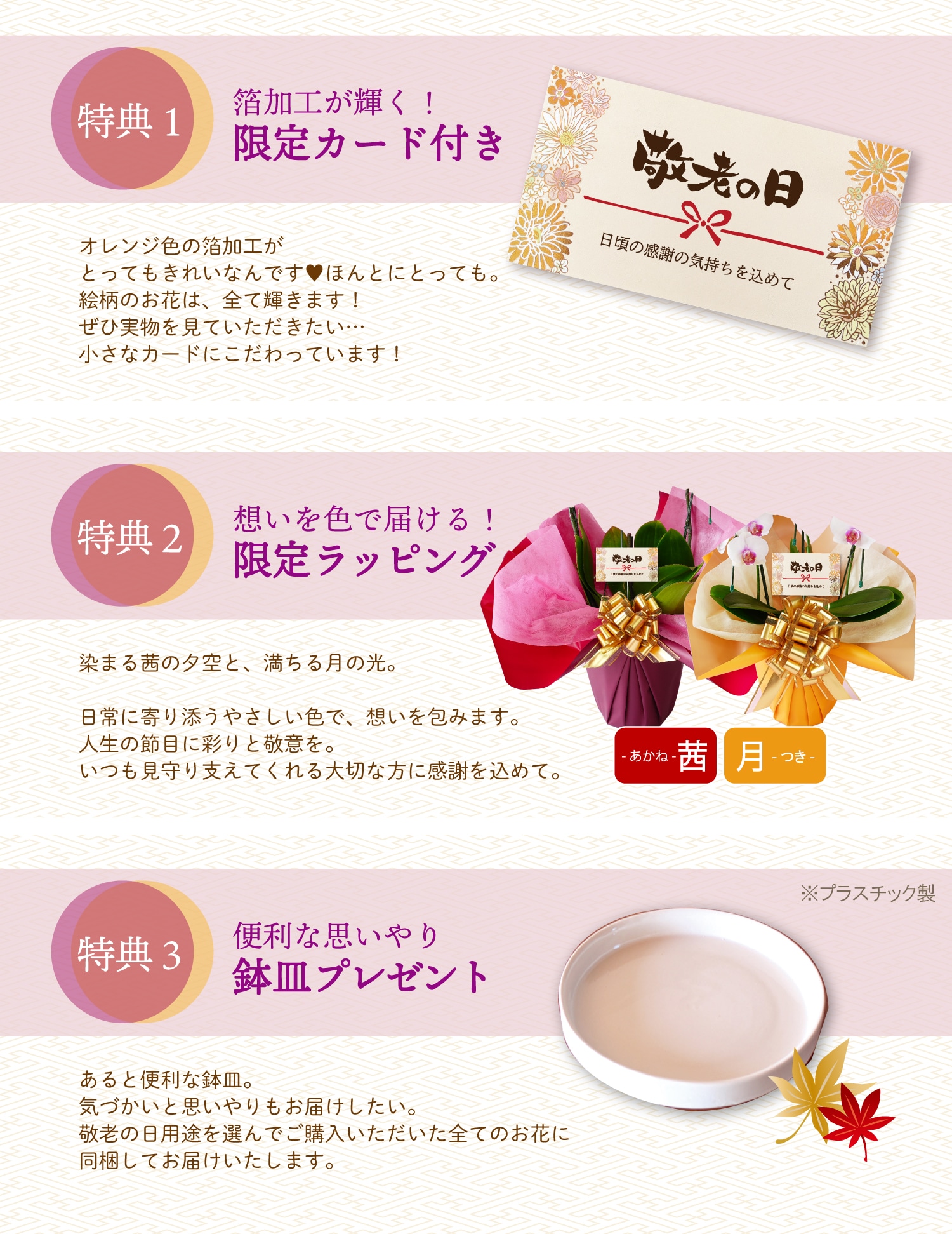 終了】『敬老の日』に心華やぐ特別なGIFTを！