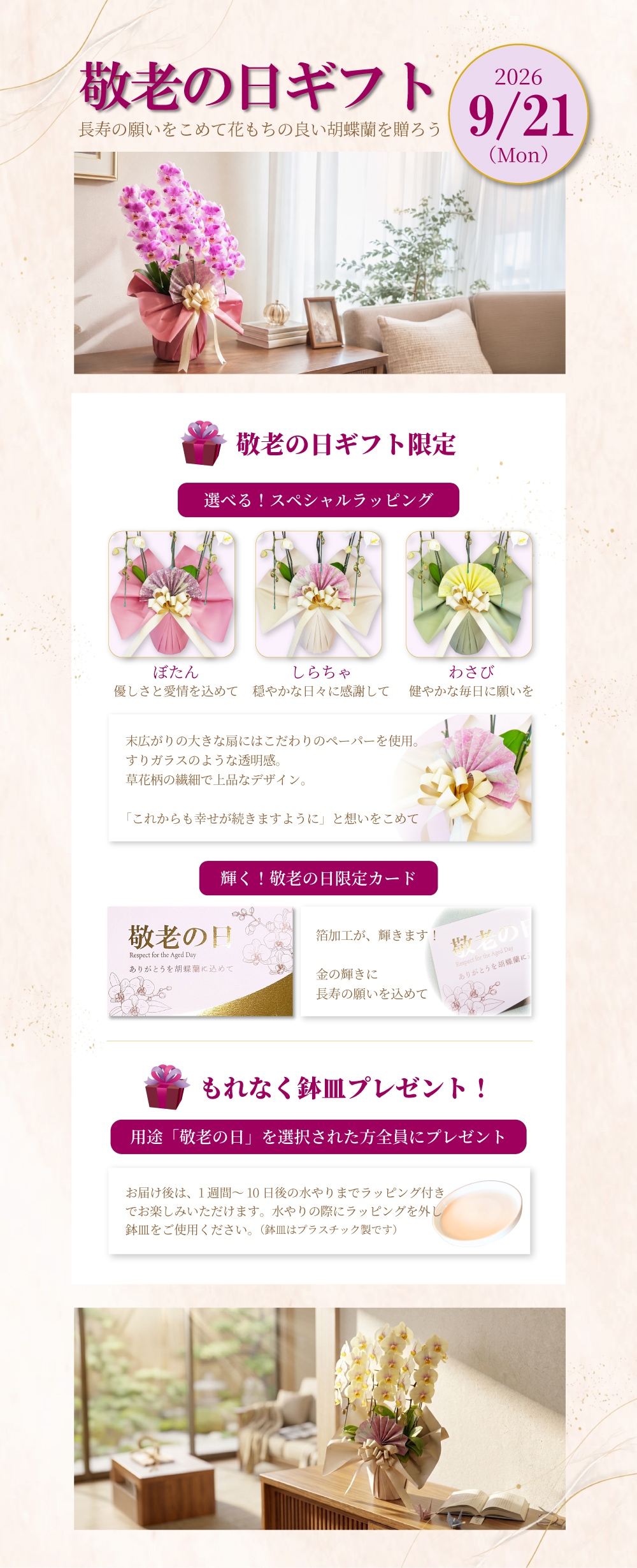 敬老の日のご案内