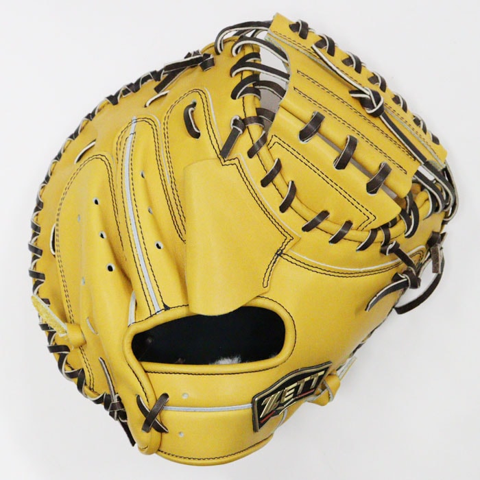 【美品】ハタケヤマ(心)キャッチャーミット 軟式 クロス巻き 硬式キャッチャーミット甲斐モデルの クロス巻き加工ご依頼いただき