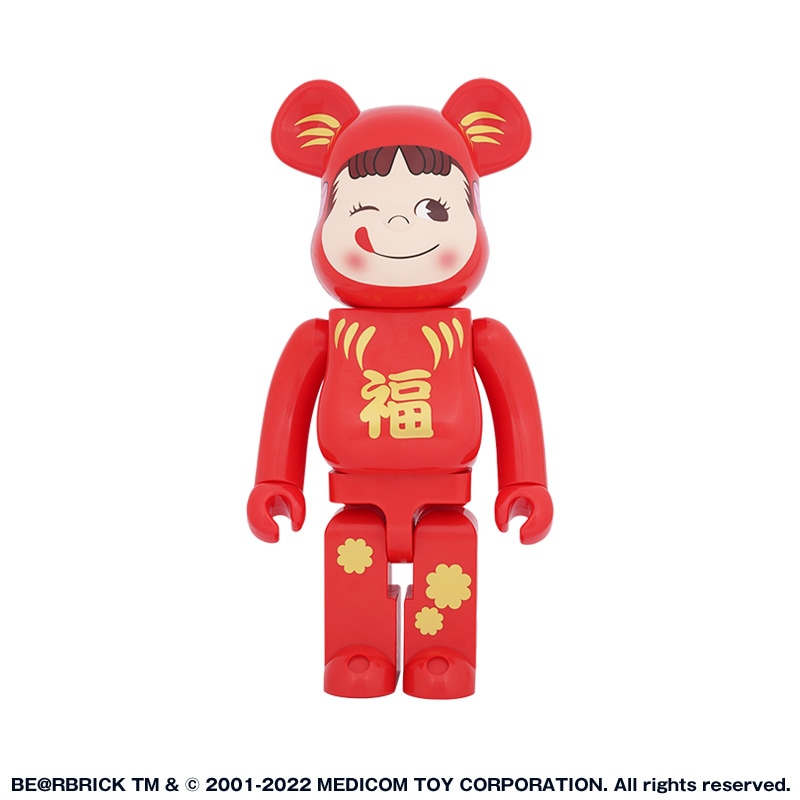 BE＠RBRICK 達磨 不二家 ペコちゃん 1000% ベアブリック 招き猫-