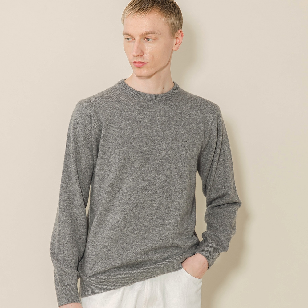 カシミヤ100％ クルーネック | Men's Knit | FUKAKINET