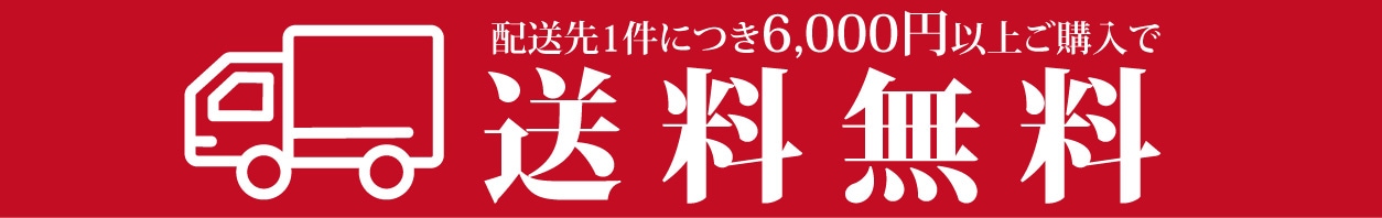 6000円以上お買い物で送料無料