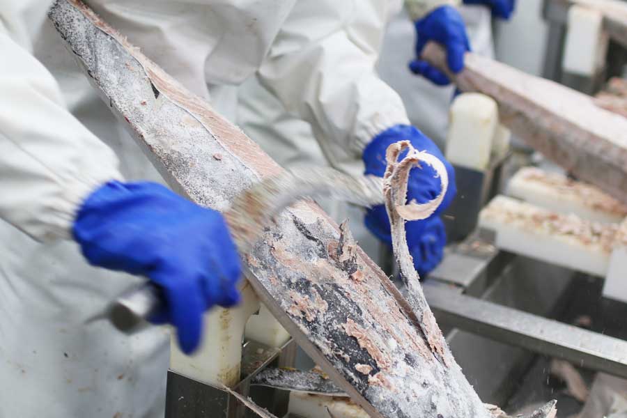 船元直営の加工場