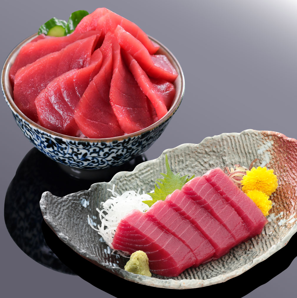 本まぐろ南まぐろ天身食べ比べ