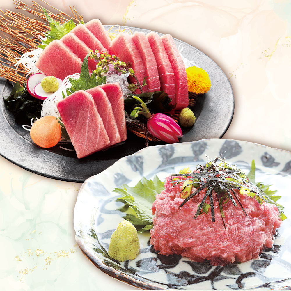 天然　本まぐろ　中トロ　南まぐろ たたき身