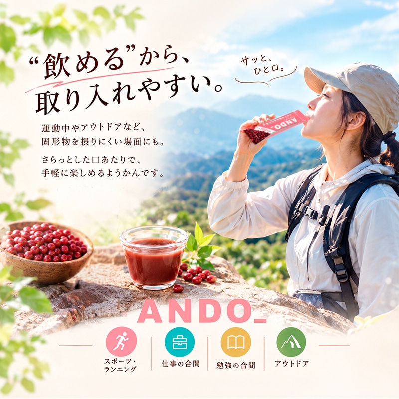 ANDO_ 飲むようかん さらっとした口あたり