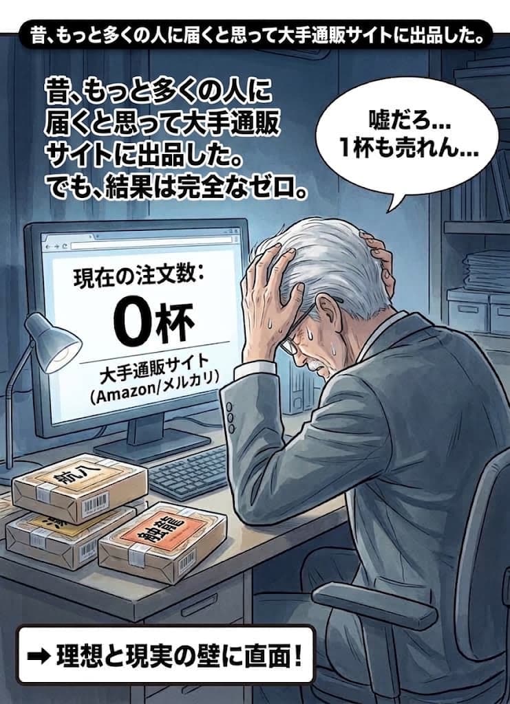第1話：大手通販サイトで1杯も売れずに頭を抱える店長青柳