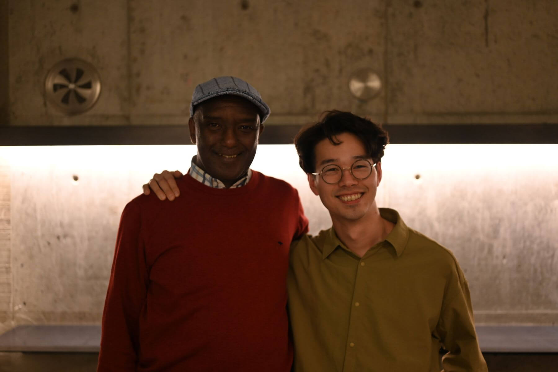 三浦とデイビッド・ルバンザンガボさん