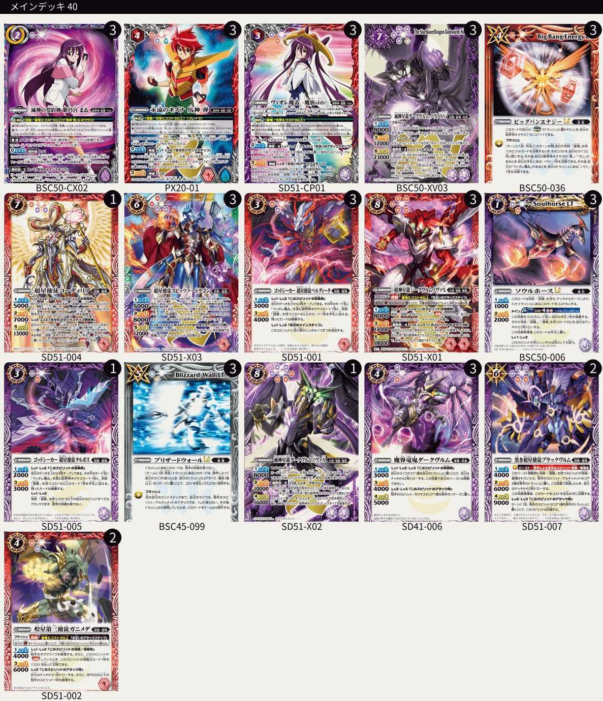 バトルスピリッツ BSC50 滅神の契約神紫乃宮まゐ 超星 デッキ パーツ