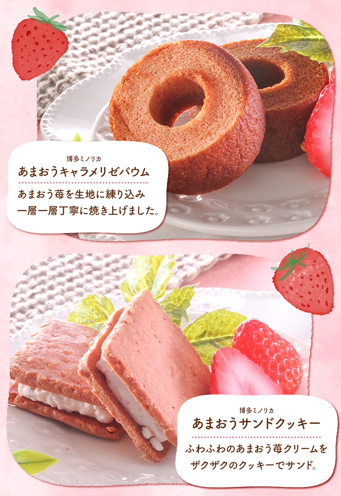 あまおうスイーツお試しセット | あまおうスイーツが入った贅沢お試し