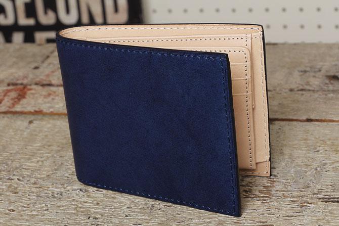 KOI 藍染め 二つ折り財布 - 折り財布