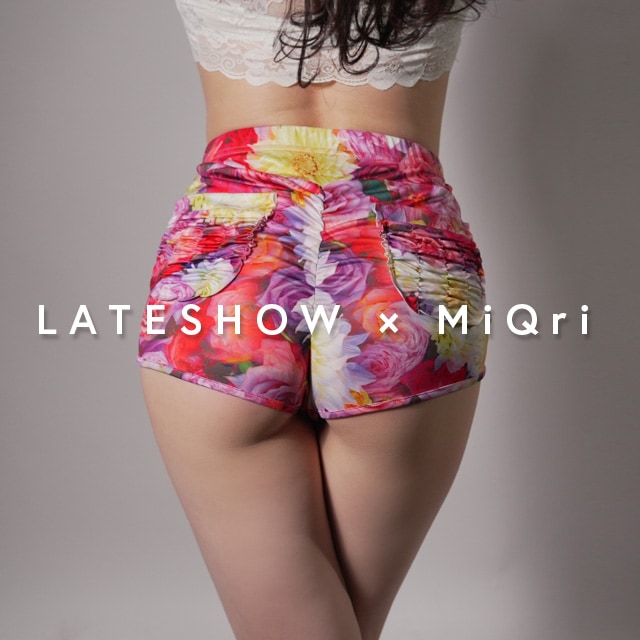 LATESHOW × MiQri トゥワークパンツ