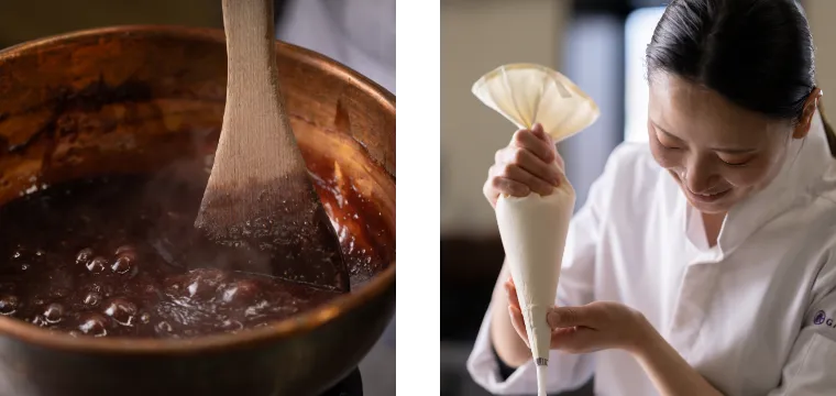 伝統的な和のお菓子に一滴の洋のエッセンスを