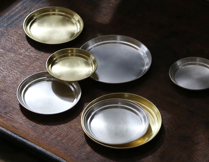 東屋 マメ盆 （大・中・小）真鍮/銀めっき | メーカー別,あ行