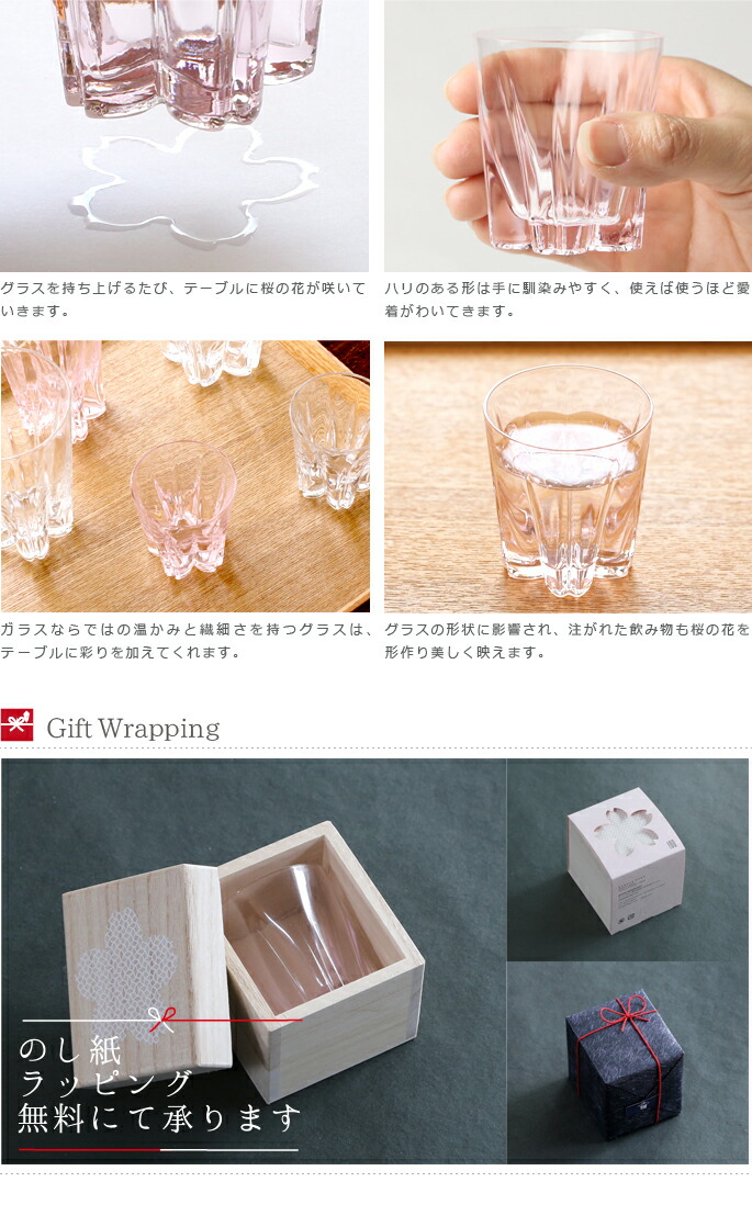 100%　サクラサクグラス【SAKURASAKU glass】　SAKE（サケ）桜色　さくらさくグラス　酒器　ぐい呑み・お猪口