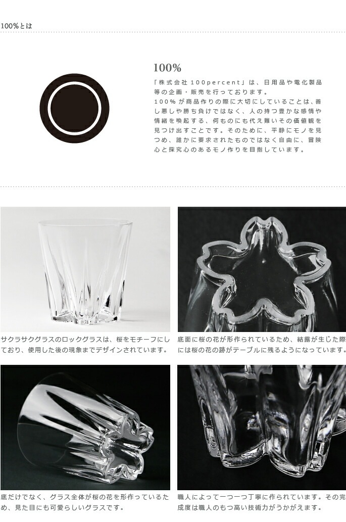 100%　サクラサクグラス【SAKURASAKU glass】　Pilsner（ピルスナー）ペア　さくらさくグラス　酒器　ビールグラス・タンブラー
